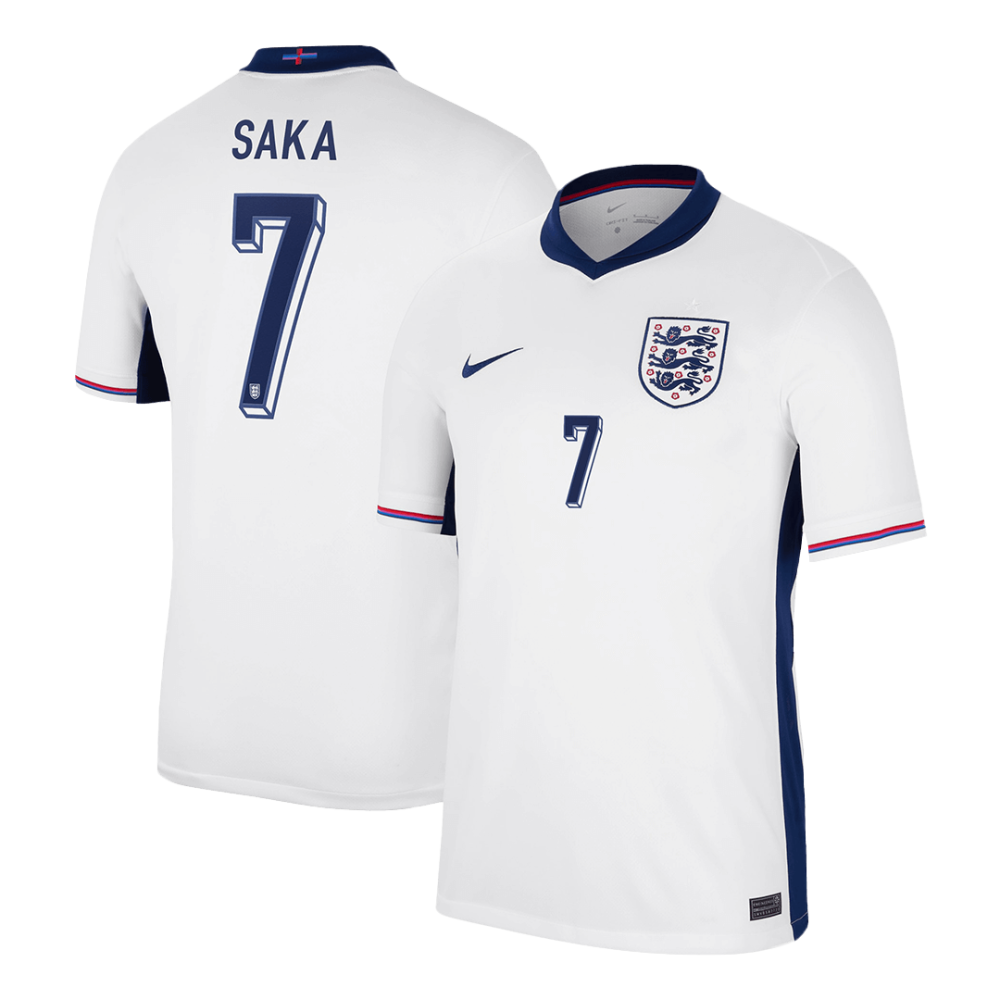 SAKA #7 England Home Soccer Jersey EURO 2024 SAKA #7 England Home Soccer Jersey EURO 2024