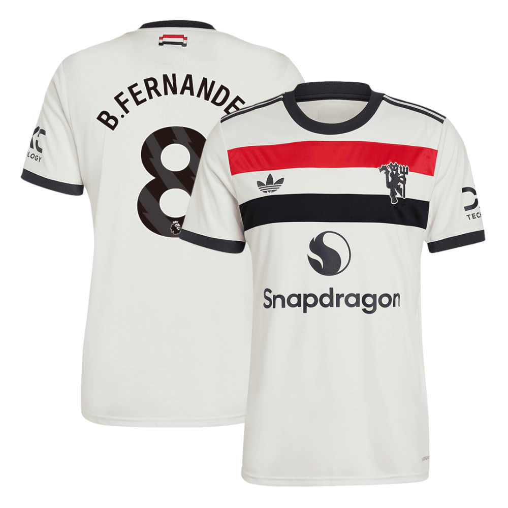 B.FERNANDES #8 Manchester United Third Away Soccer Jersey 2024/25 B.FERNANDES #8 Manchester United Third Away Soccer Jersey 2024/25