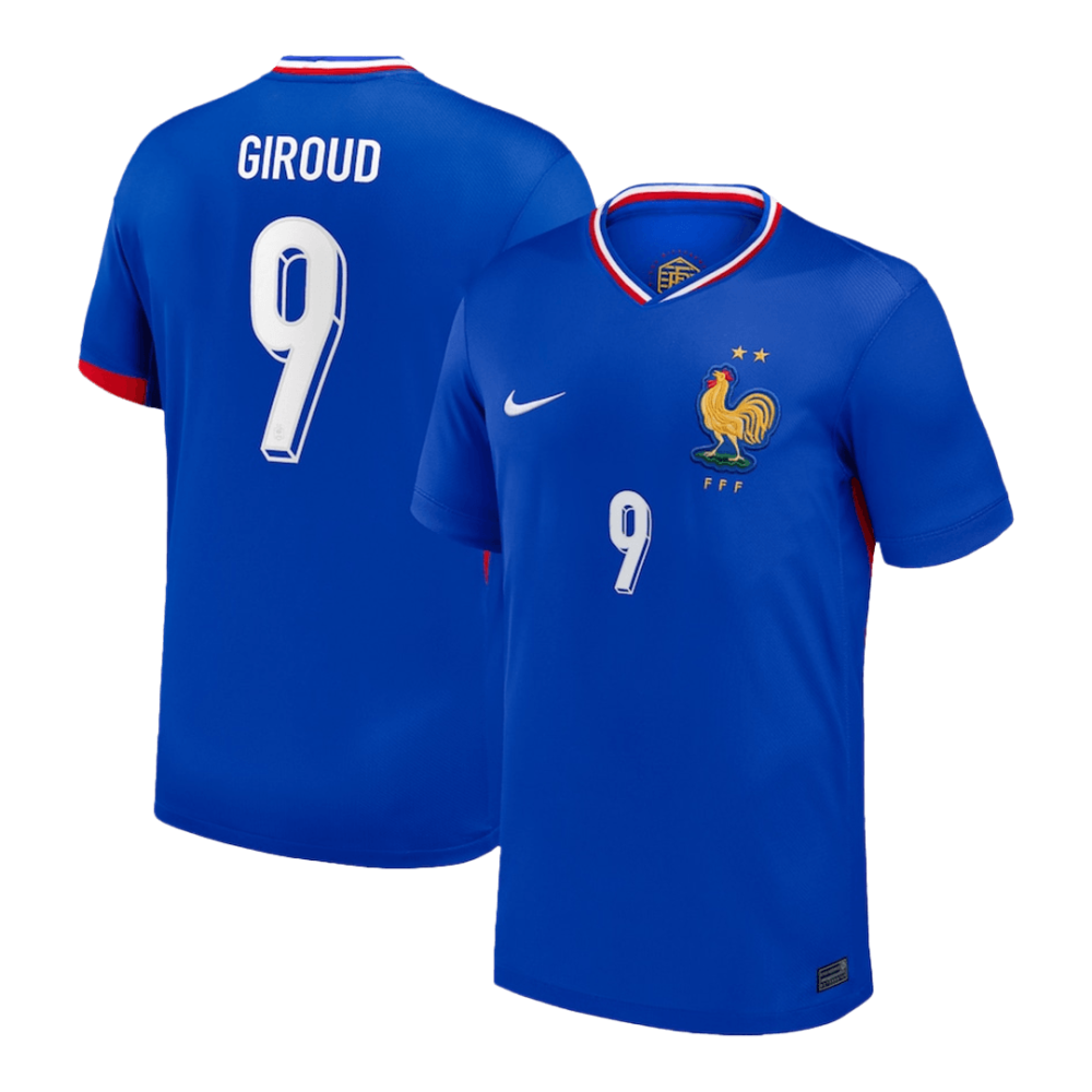 GIROUD #9 France Home Soccer Jersey EURO 2024 GIROUD #9 France Home Soccer Jersey EURO 2024