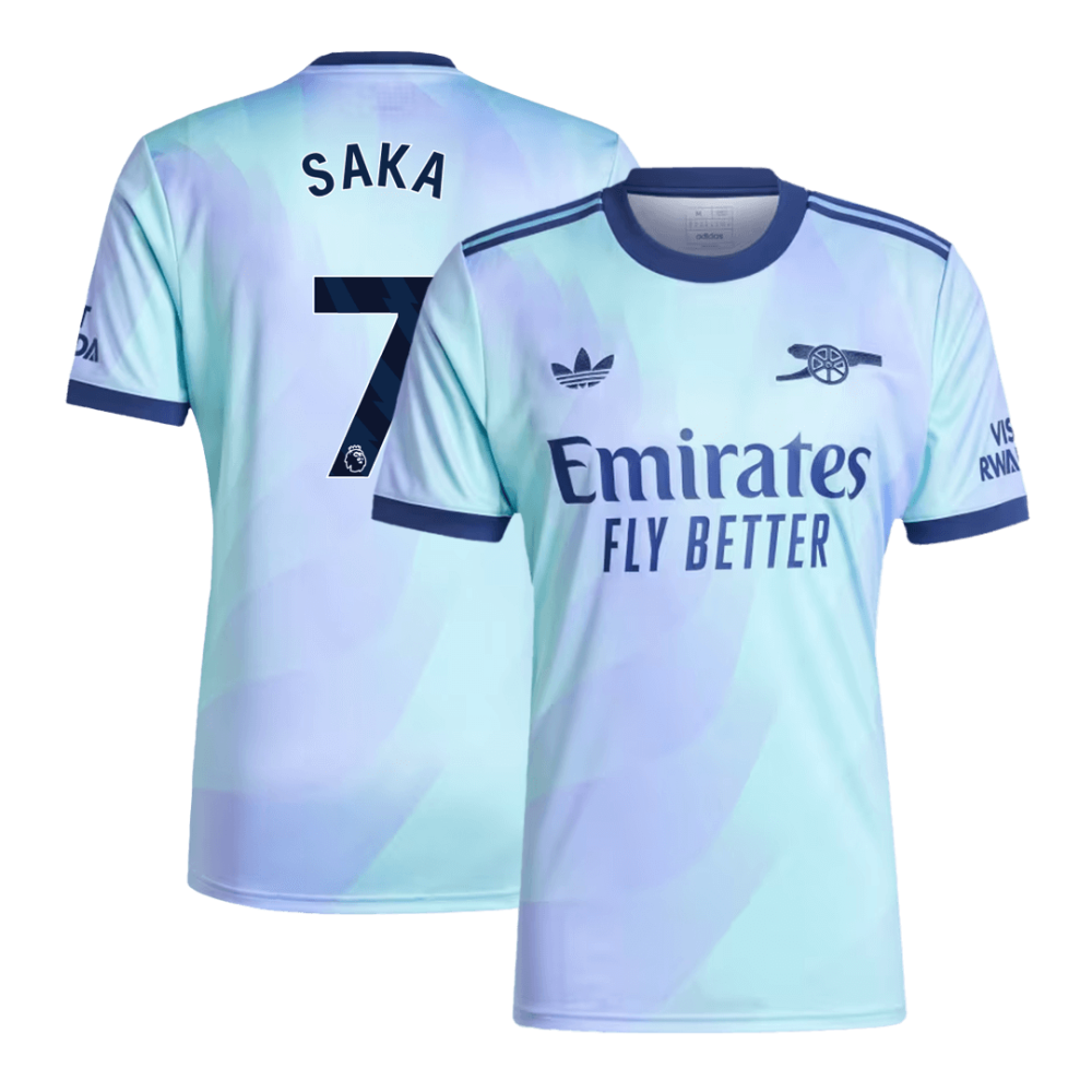SAKA #7 Arsenal Third Away Soccer Jersey 2024/25 SAKA #7 Arsenal Third Away Soccer Jersey 2024/25