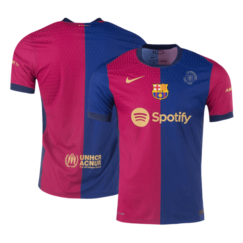 Barcelona Home Players Version Soccer Jersey 2024/25 - 125th Anniversary Barcelona Home Players Version Soccer Jersey 2024/25 - 125th Anniversary