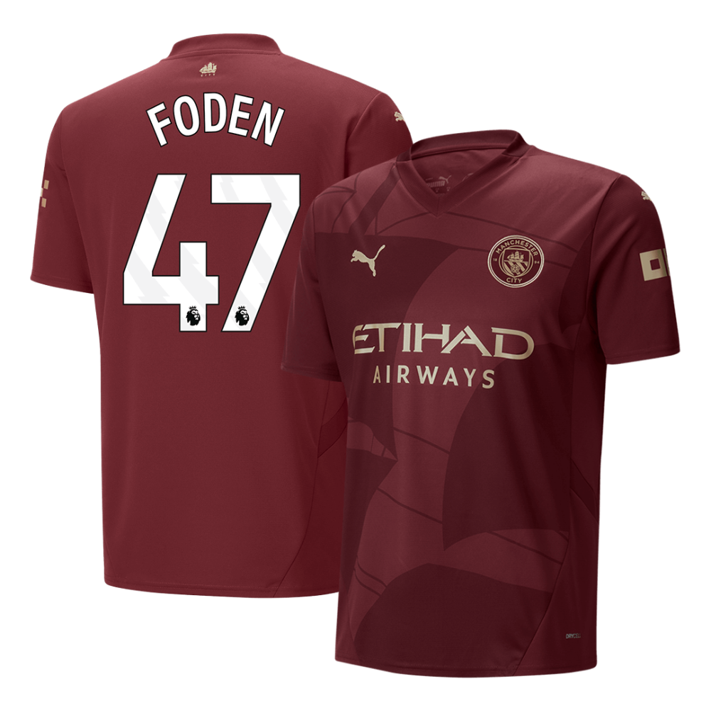 FODEN #47 Manchester City Third Away Soccer Jersey 2024/25 FODEN #47 Manchester City Third Away Soccer Jersey 2024/25