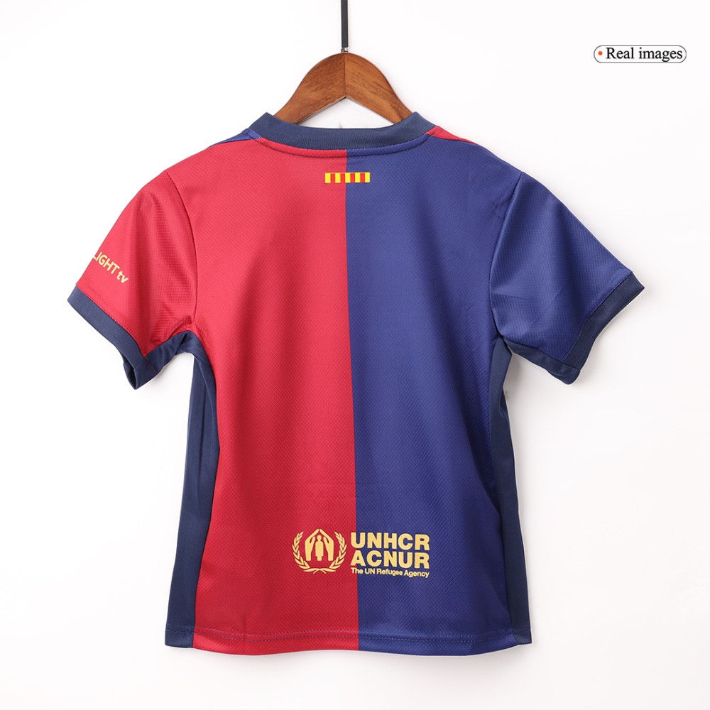 Barcelona Home Kids Soccer Jerseys Full Kit 2024/25