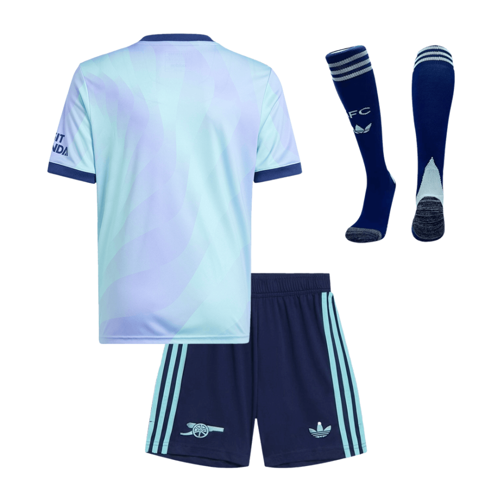 Arsenal Third Away Kids Soccer Jerseys Full Kit 2024/25 Arsenal Third Away Kids Soccer Jerseys Full Kit 2024/25