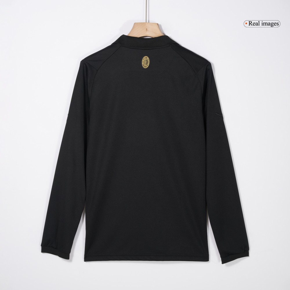 AC Milan Goalkeeper Long Sleeve Soccer Jersey 2024/25 Black - 125th Anniversary AC Milan Goalkeeper Long Sleeve Soccer Jersey 2024/25 Black - 125th Anniversary
