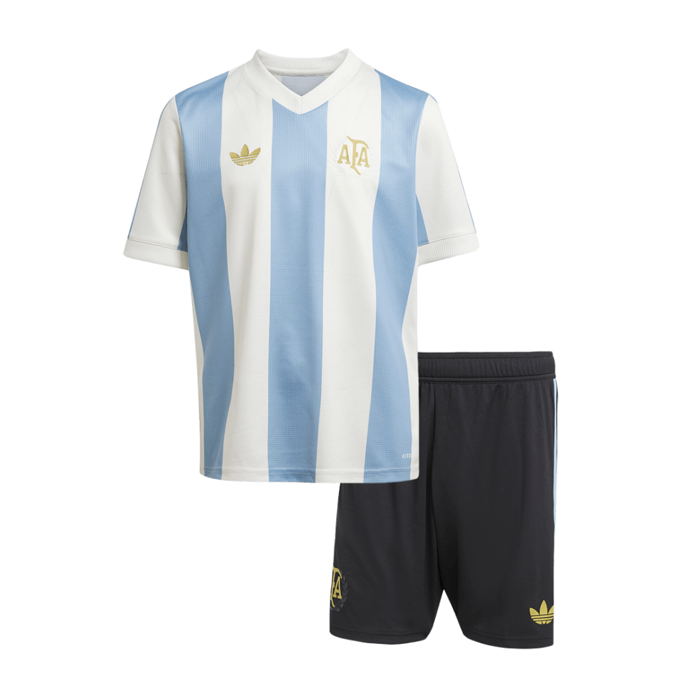 Argentina Kids Soccer Jerseys Kit 2024 - 50th Anniversary Argentina Kids Soccer Jerseys Kit 2024 - 50th Anniversary