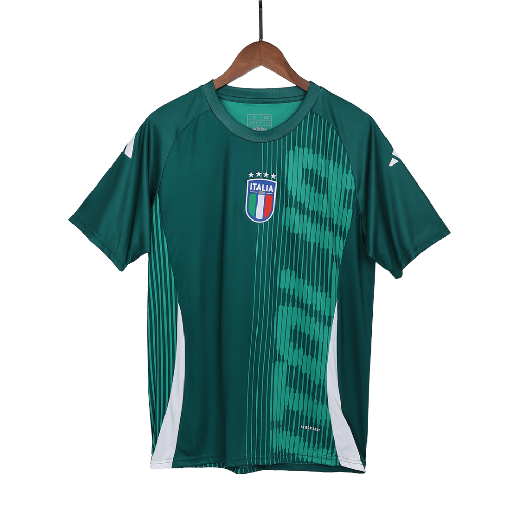Italy Pre-Match Soccer Jersey EURO 2024 Green Italy Pre-Match Soccer Jersey EURO 2024 Green