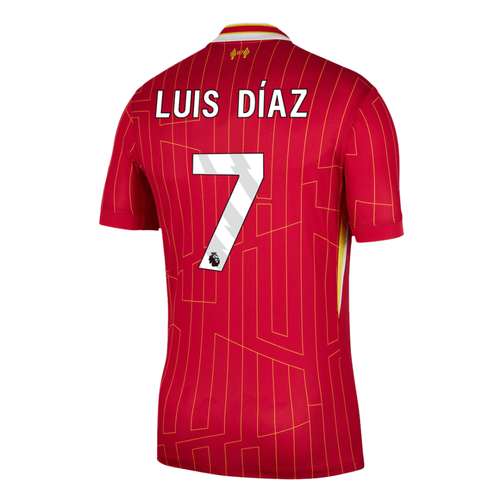LUIS DÍAZ #7 Liverpool Home Soccer Jersey 2024/25