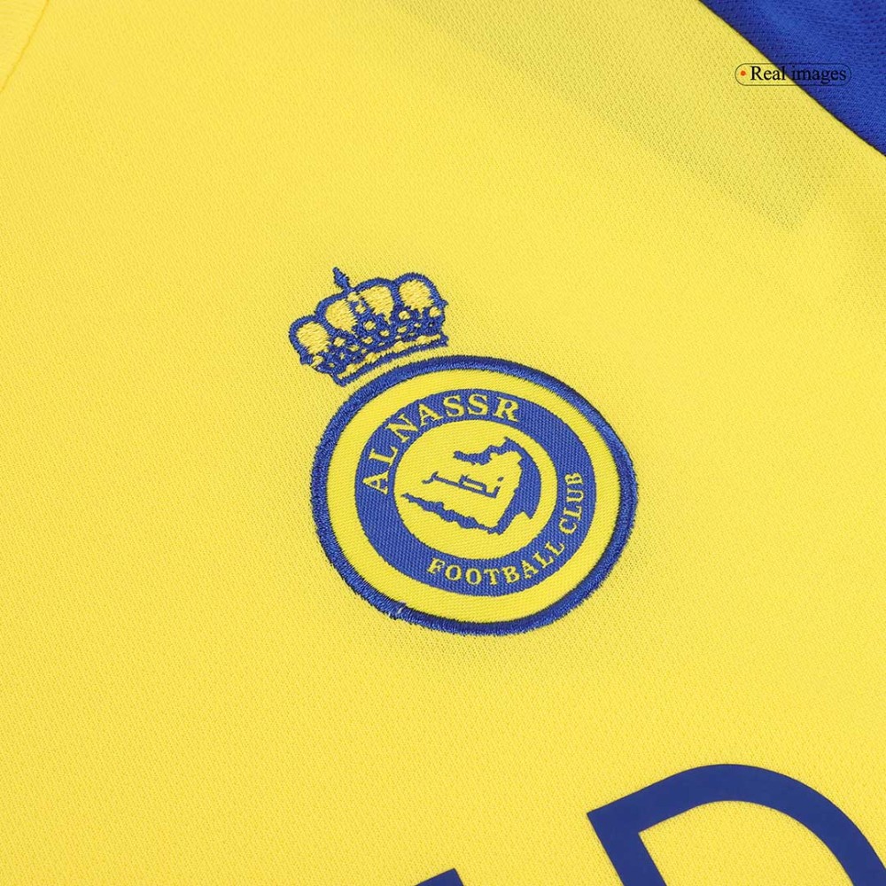 Al Nassr Home Kids Soccer Jerseys Kit 2024/25
