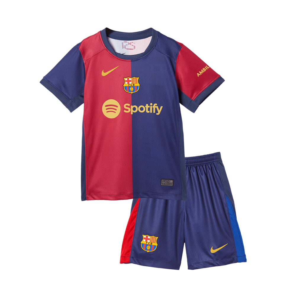 Barcelona Home Kids Soccer Jerseys Kit 2024/25 Barcelona Home Kids Soccer Jerseys Kit 2024/25