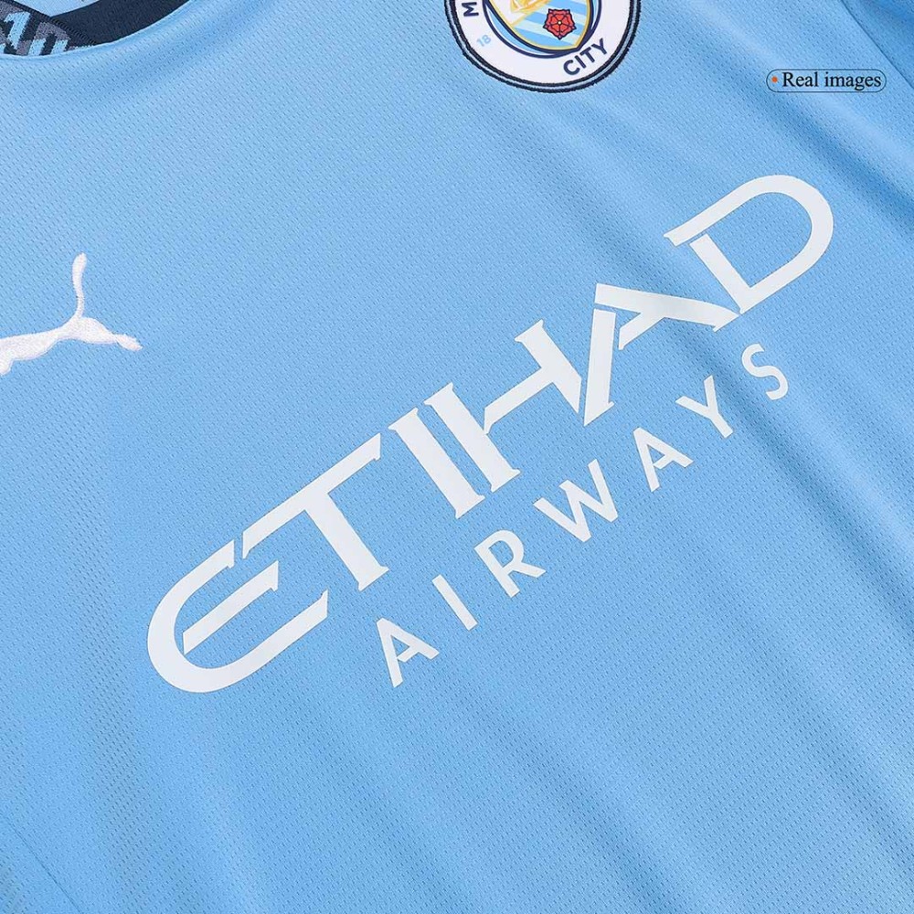 RODRIGO #16 Manchester City Home Soccer Jersey 2024/25 - UCL