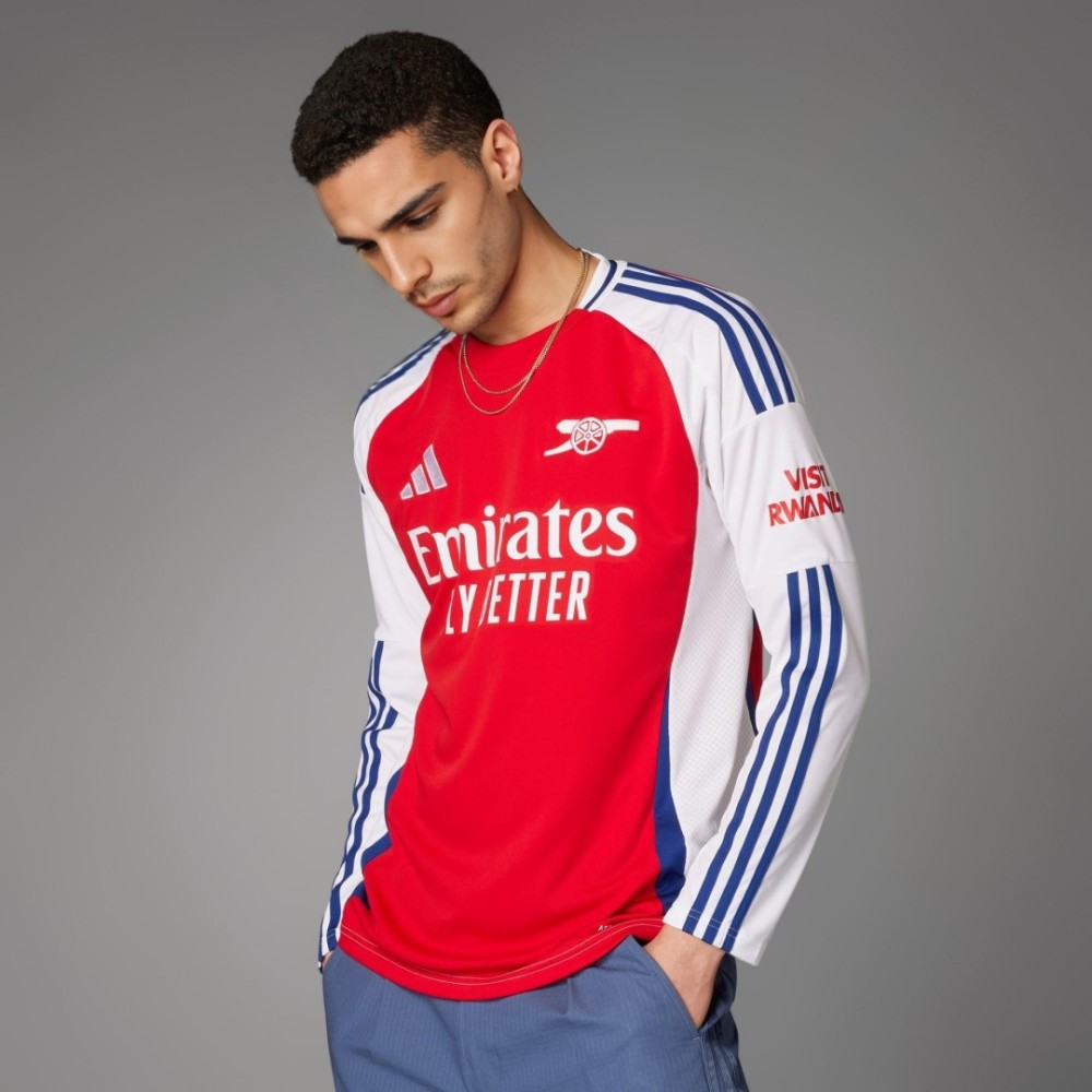 Arsenal Home Long Sleeve Soccer Jersey 2024/25 Arsenal Home Long Sleeve Soccer Jersey 2024/25