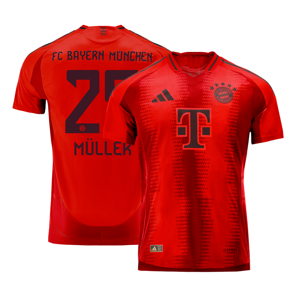 MÜLLER #25 Bayern Munich Home Players Version Soccer Jersey 2024/25 MÜLLER #25 Bayern Munich Home Players Version Soccer Jersey 2024/25