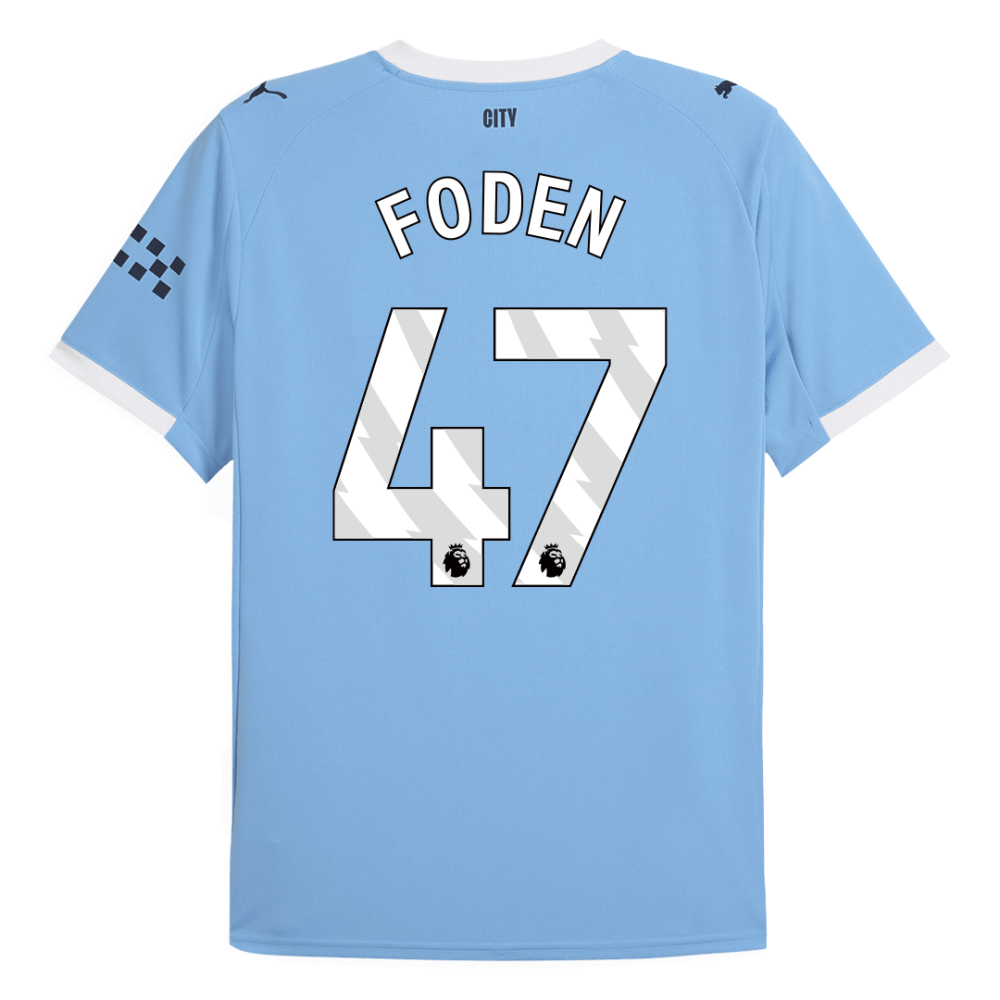 FODEN #47 Manchester City Home Soccer Jersey 2025/26 FODEN #47 Manchester City Home Soccer Jersey 2025/26