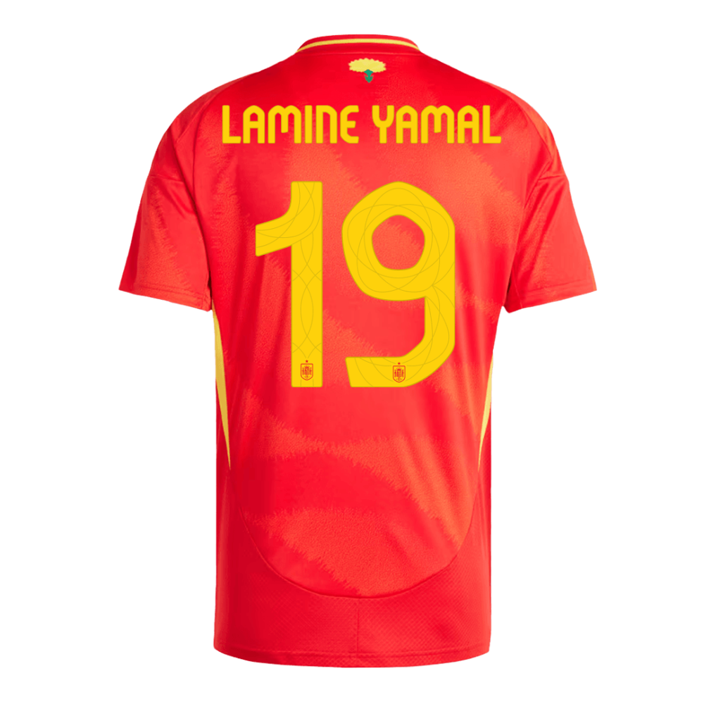 LAMINE YAMAL #19 Spain Home Soccer Jersey EURO 2024 LAMINE YAMAL #19 Spain Home Soccer Jersey EURO 2024