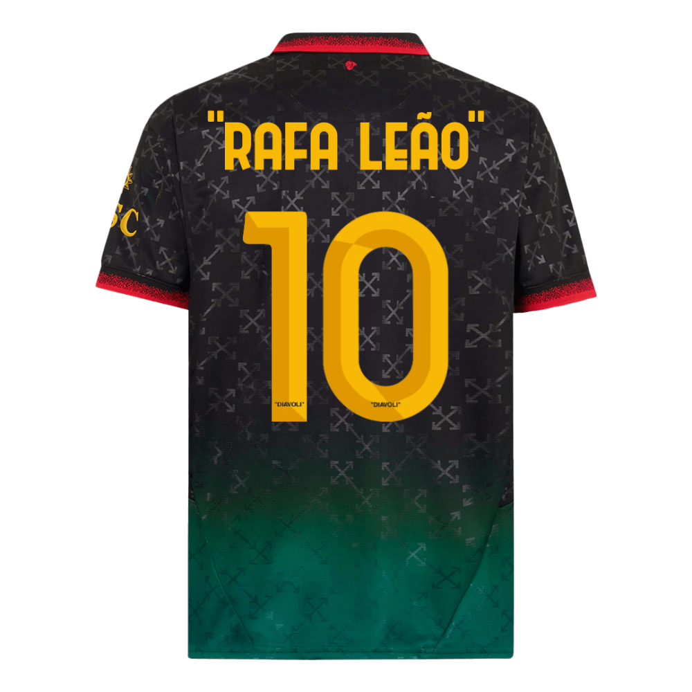 RAFA LEÃO #10 AC Milan Fourth Away Soccer Jersey 2024/25 RAFA LEÃO #10 AC Milan Fourth Away Soccer Jersey 2024/25