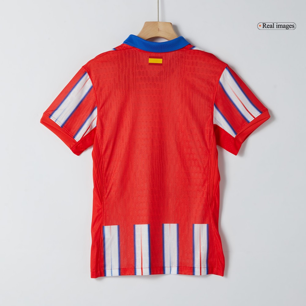J.ALVAREZ #19 Atletico Madrid Home Players Version Soccer Jersey 2024/25 J.ALVAREZ #19 Atletico Madrid Home Players Version Soccer Jersey 2024/25