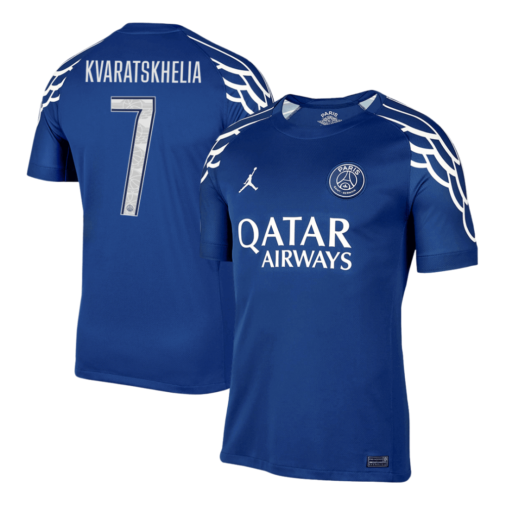 KVARATSKHELIA #7 PSG Fourth Away Soccer Jersey 2024/25 -UCL KVARATSKHELIA #7 PSG Fourth Away Soccer Jersey 2024/25 -UCL