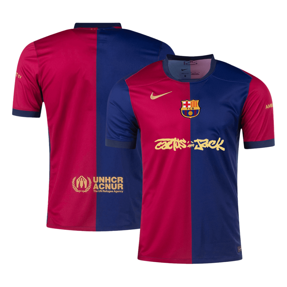 Barcelona X Travis Scott Home Soccer Jersey 2024/25 Barcelona X Travis Scott Home Soccer Jersey 2024/25