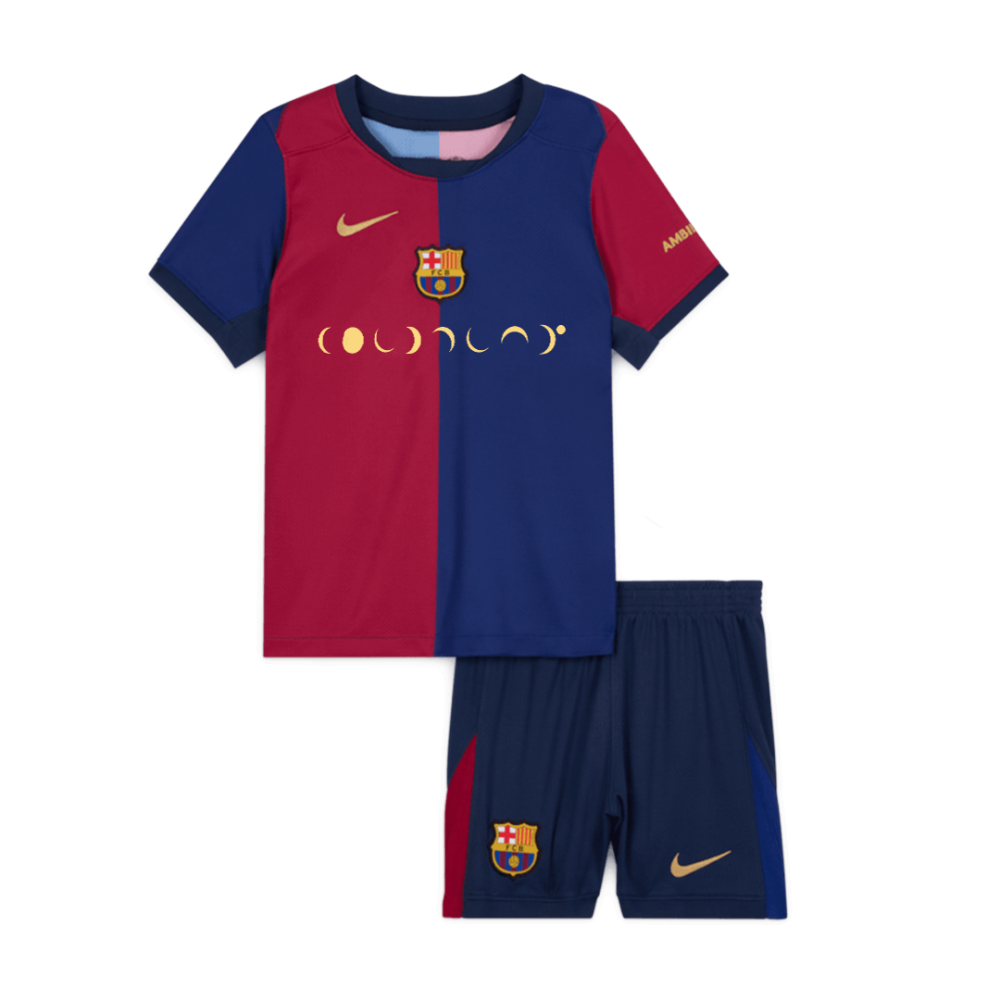 Barcelona Home Kids Soccer Jerseys Kit 2024/25 - COLDPLAY Barcelona Home Kids Soccer Jerseys Kit 2024/25 - COLDPLAY