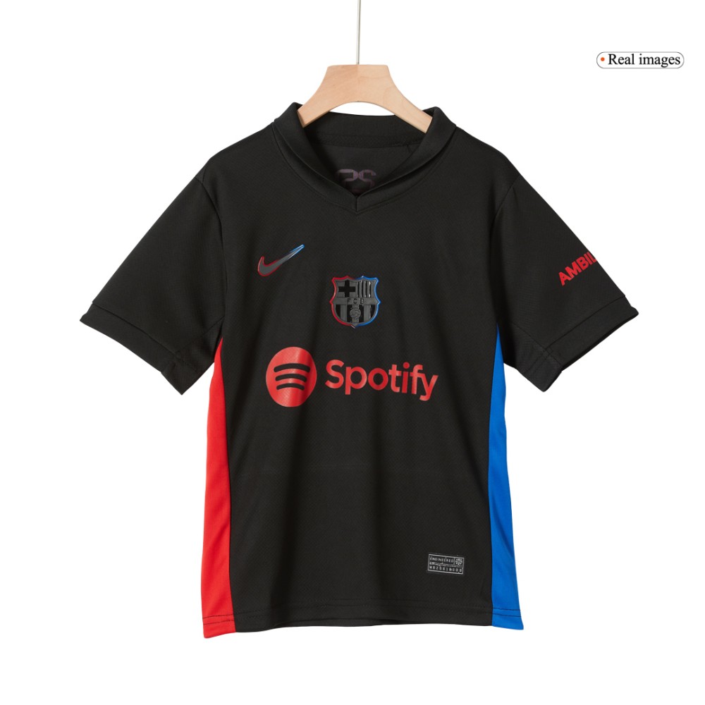 Barcelona Away Kids Soccer Jerseys Kit 2024/25 Barcelona Away Kids Soccer Jerseys Kit 2024/25