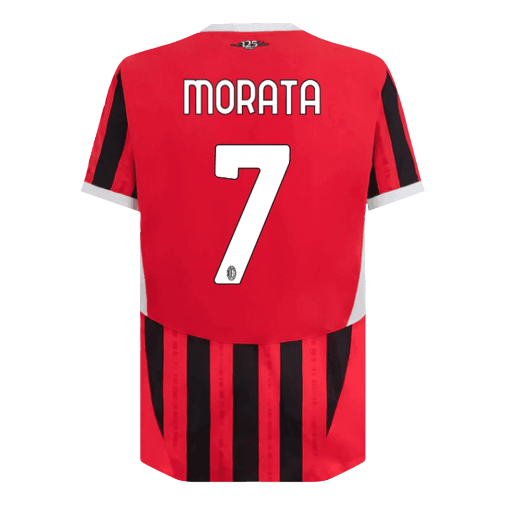 MORATA #7 AC Milan Home Players Version Soccer Jersey 2024/25 MORATA #7 AC Milan Home Players Version Soccer Jersey 2024/25