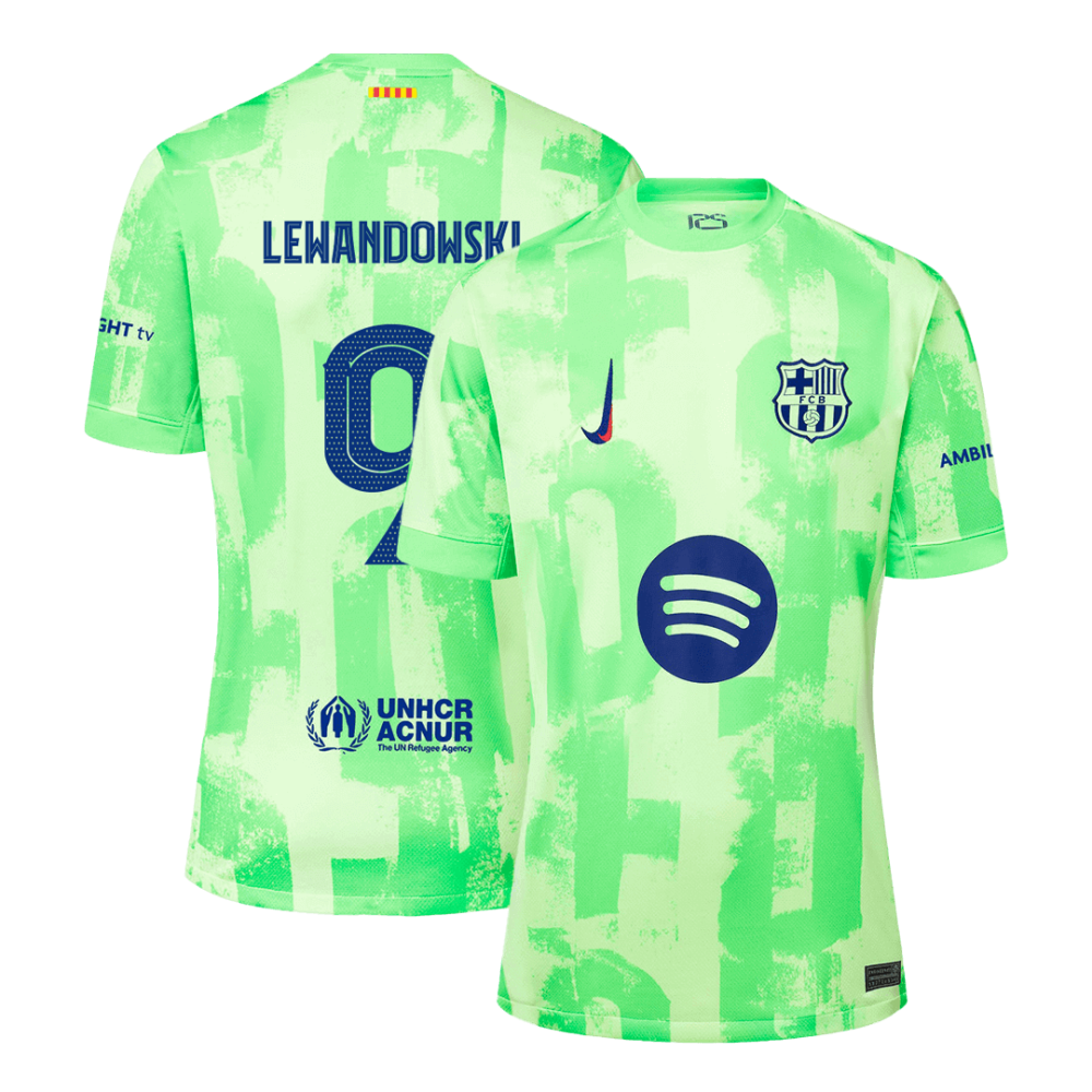 LEWANDOWSKI #9 Barcelona Third Away Soccer Jersey 2024/25 - UCL(Spotify Logo Without Text) LEWANDOWSKI #9 Barcelona Third Away Soccer Jersey 2024/25 - UCL(Spotify Logo Without Text)
