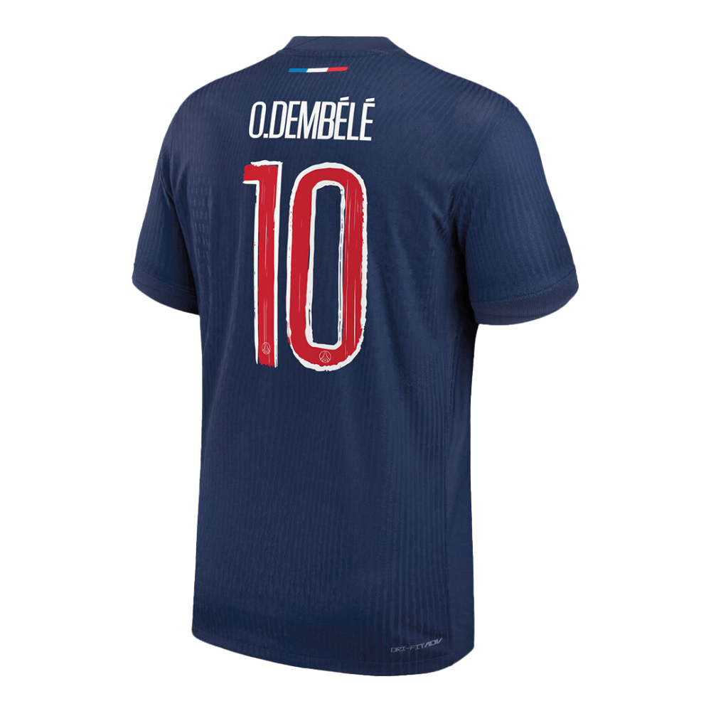 O.DEMBÉLÉ #10 PSG Home Players Version Soccer Jersey 2024/25 - UCL O.DEMBÉLÉ #10 PSG Home Players Version Soccer Jersey 2024/25 - UCL