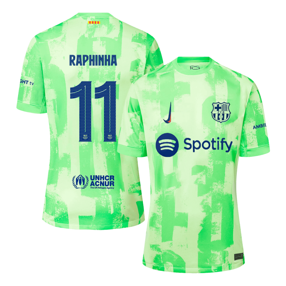 RAPHINHA #11 Barcelona Third Away Soccer Jersey 2024/25- UCL RAPHINHA #11 Barcelona Third Away Soccer Jersey 2024/25- UCL