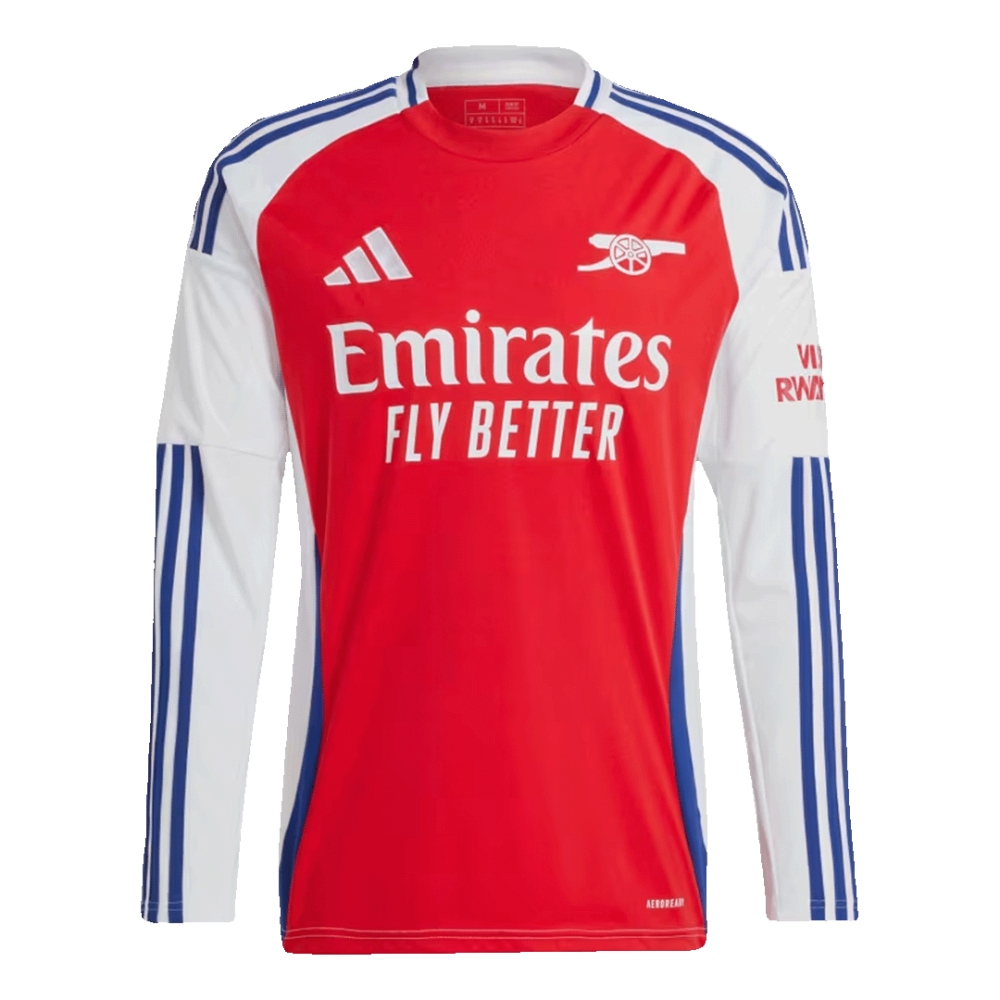Arsenal Home Long Sleeve Soccer Jersey 2024/25 Arsenal Home Long Sleeve Soccer Jersey 2024/25