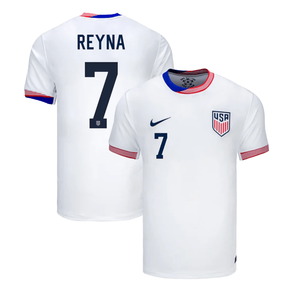 REYNA #7 USA Home Soccer Jersey Copa America 2024 REYNA #7 USA Home Soccer Jersey Copa America 2024