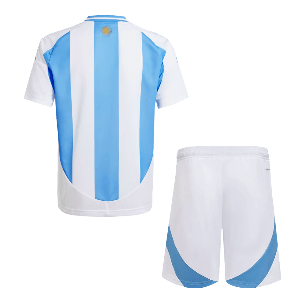 Argentina Home Kids Soccer Jerseys Kit Copa America 2024 Argentina Home Kids Soccer Jerseys Kit Copa America 2024