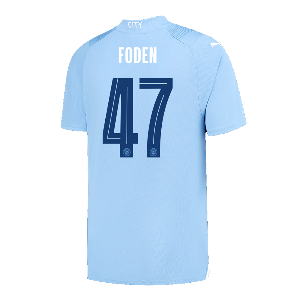 FODEN #47 Manchester City Home Soccer Jersey 2023/24 - UCL FODEN #47 Manchester City Home Soccer Jersey 2023/24 - UCL