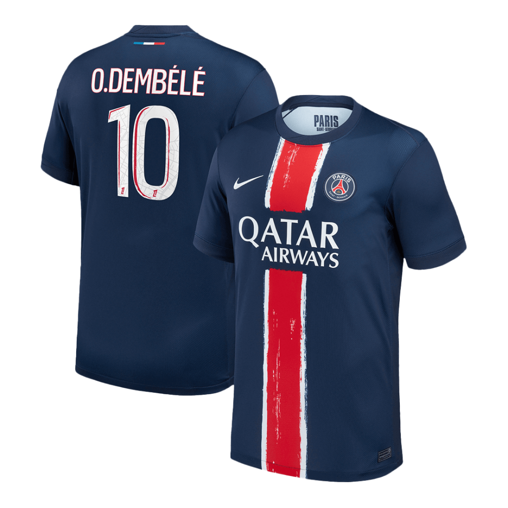 O.DEMBÉLÉ #10 PSG Home Soccer Jersey 2024/25 O.DEMBÉLÉ #10 PSG Home Soccer Jersey 2024/25