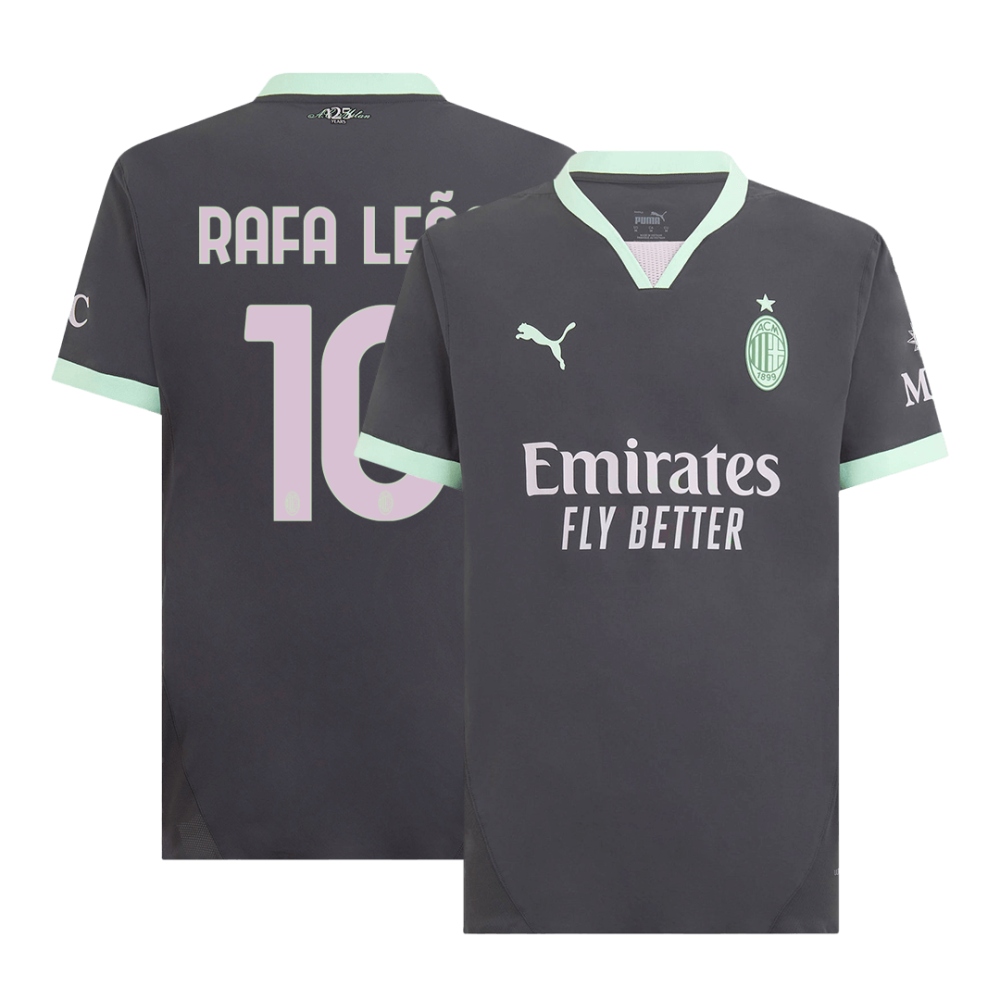 RAFA LEÃO #10 AC Milan Third Away Players Version Soccer Jersey 2024/25 RAFA LEÃO #10 AC Milan Third Away Players Version Soccer Jersey 2024/25