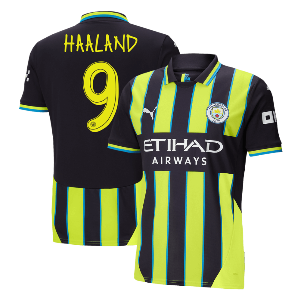 HAALAND #9 Manchester City Away Soccer Jersey 2024/25 - UCL HAALAND #9 Manchester City Away Soccer Jersey 2024/25 - UCL