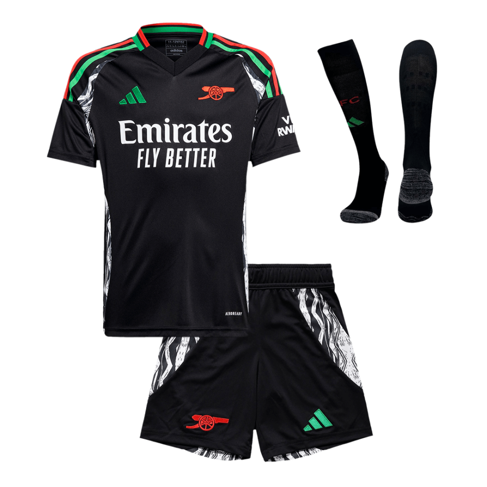 Arsenal Away Kids Soccer Jerseys Full Kit 2024/25 Arsenal Away Kids Soccer Jerseys Full Kit 2024/25