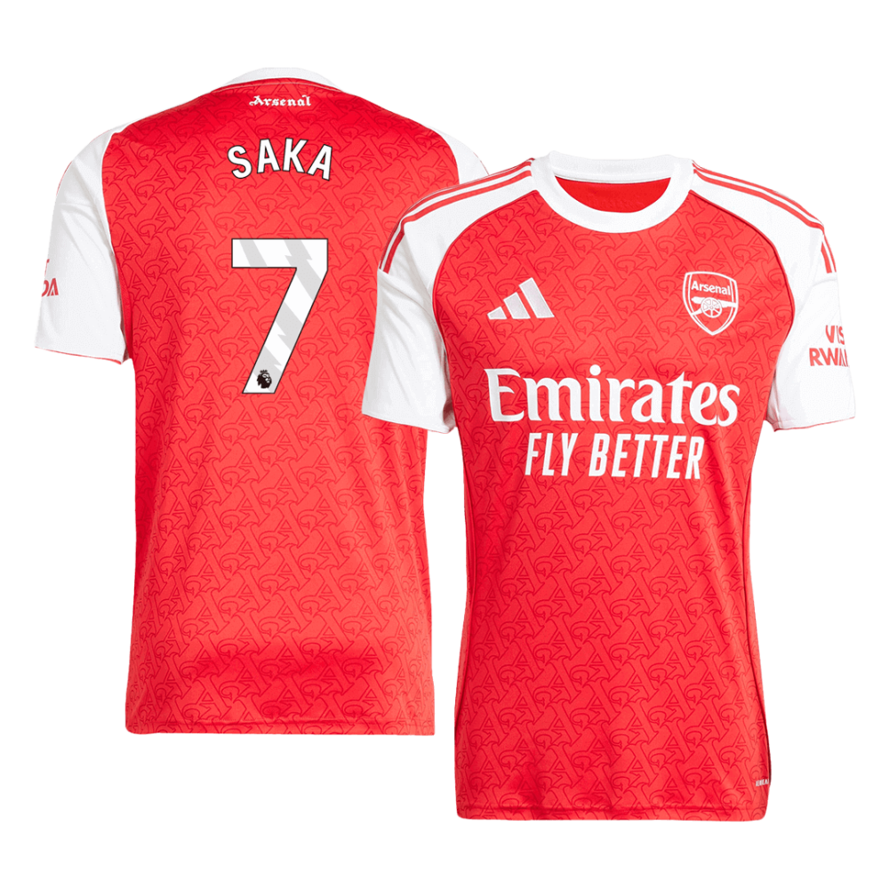 SAKA #7 Arsenal Home Soccer Jersey 2025/26 SAKA #7 Arsenal Home Soccer Jersey 2025/26