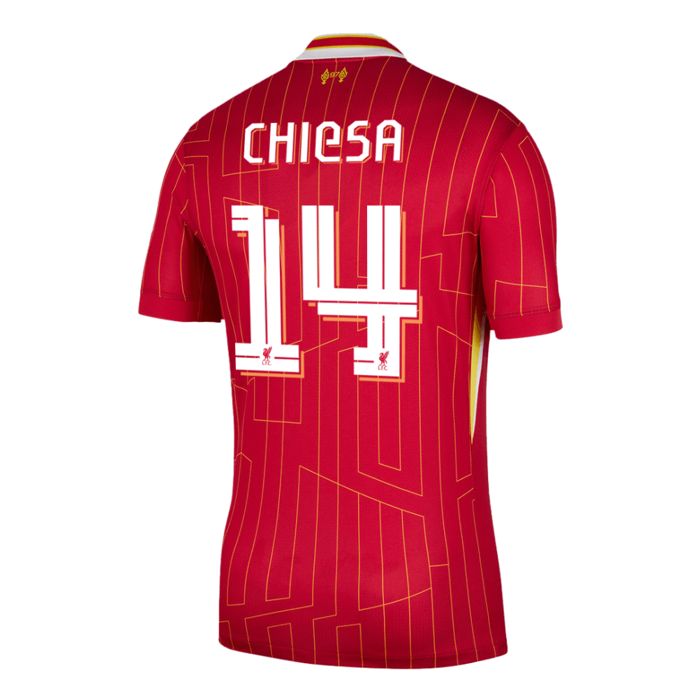 CHIESA #14 Liverpool Home Soccer Jersey 2024/25 - UCL CHIESA #14 Liverpool Home Soccer Jersey 2024/25 - UCL