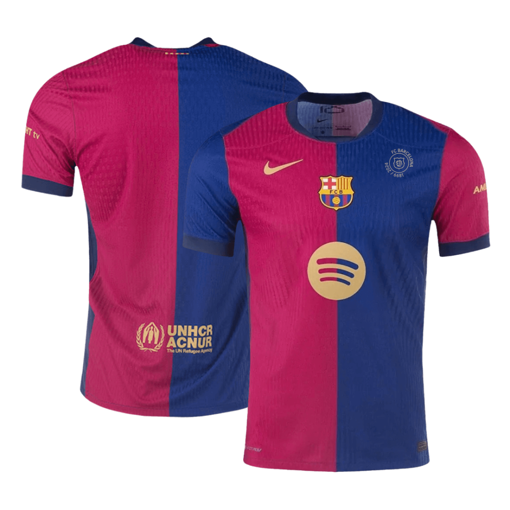 Barcelona Home Players Version Soccer Jersey 2024/25 - 125th Anniversary(Spotify Logo Without Text) Barcelona Home Players Version Soccer Jersey 2024/25 - 125th Anniversary(Spotify Logo Without Text)