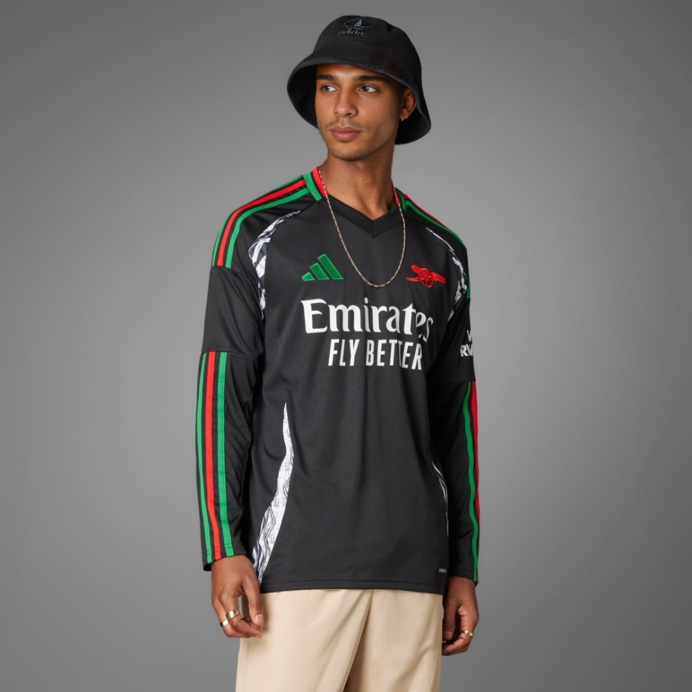 Arsenal Away Long Sleeve Soccer Jersey 2024/25 Arsenal Away Long Sleeve Soccer Jersey 2024/25