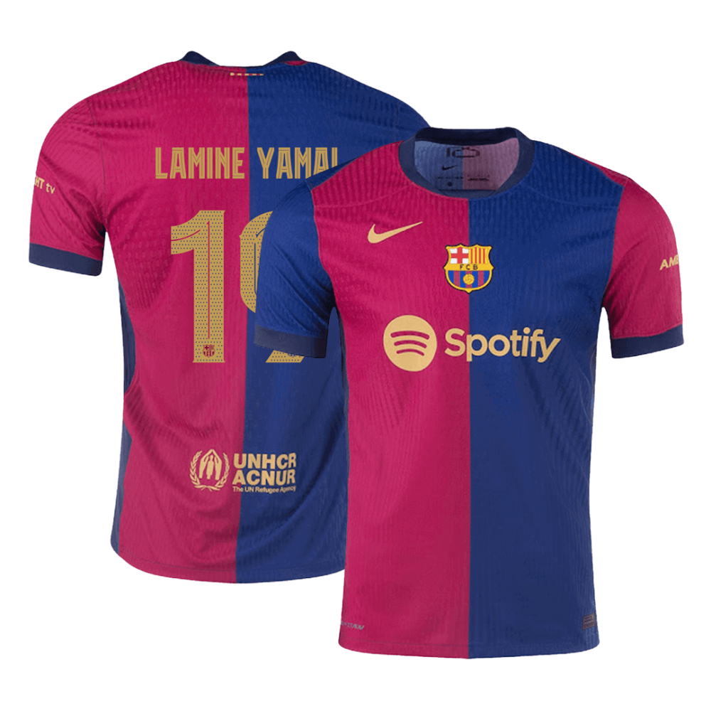 LAMINE YAMAL #19 Barcelona Home Players Version Soccer Jersey 2024/25 - UCL LAMINE YAMAL #19 Barcelona Home Players Version Soccer Jersey 2024/25 - UCL