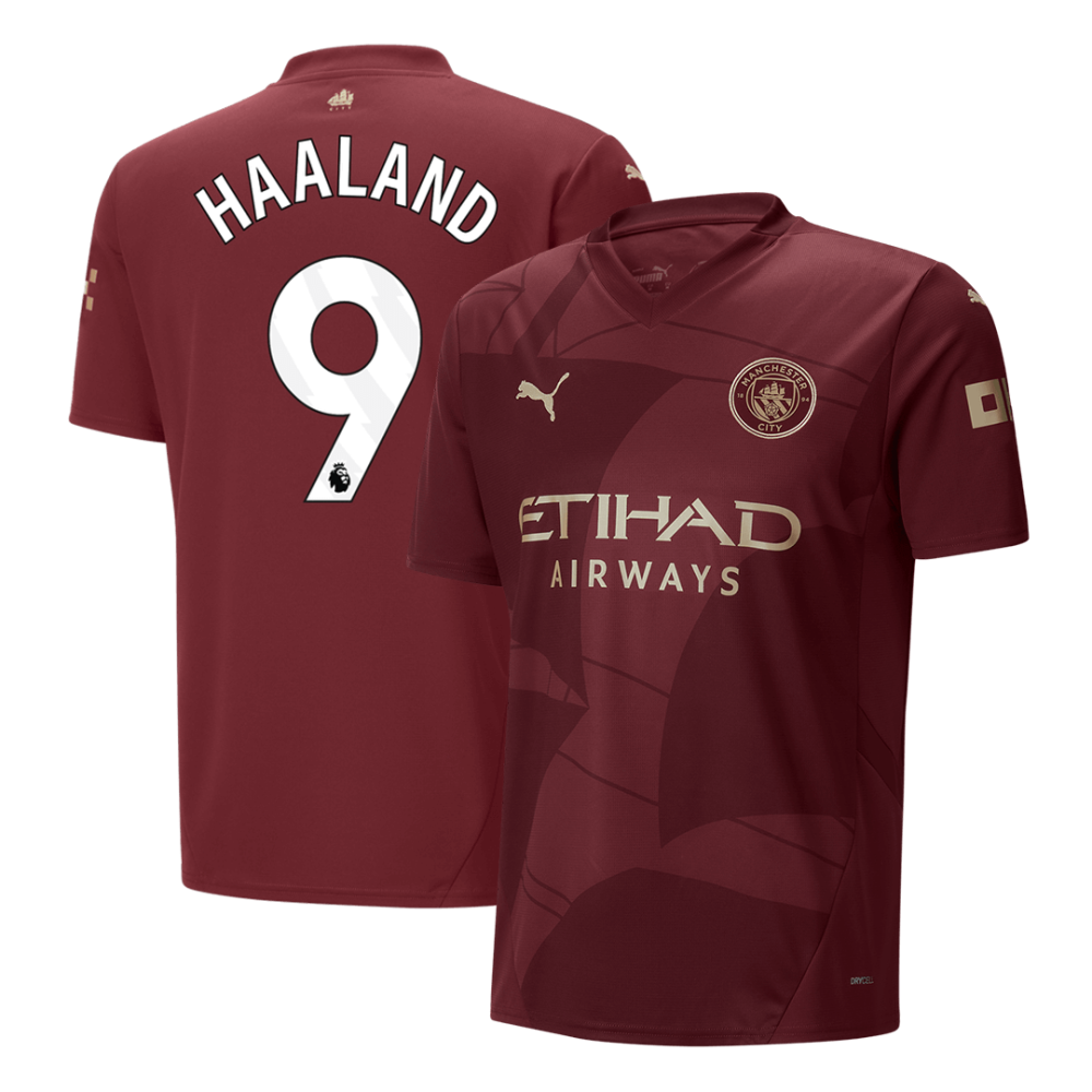 HAALAND #9 Manchester City Third Away Soccer Jersey 2024/25 HAALAND #9 Manchester City Third Away Soccer Jersey 2024/25