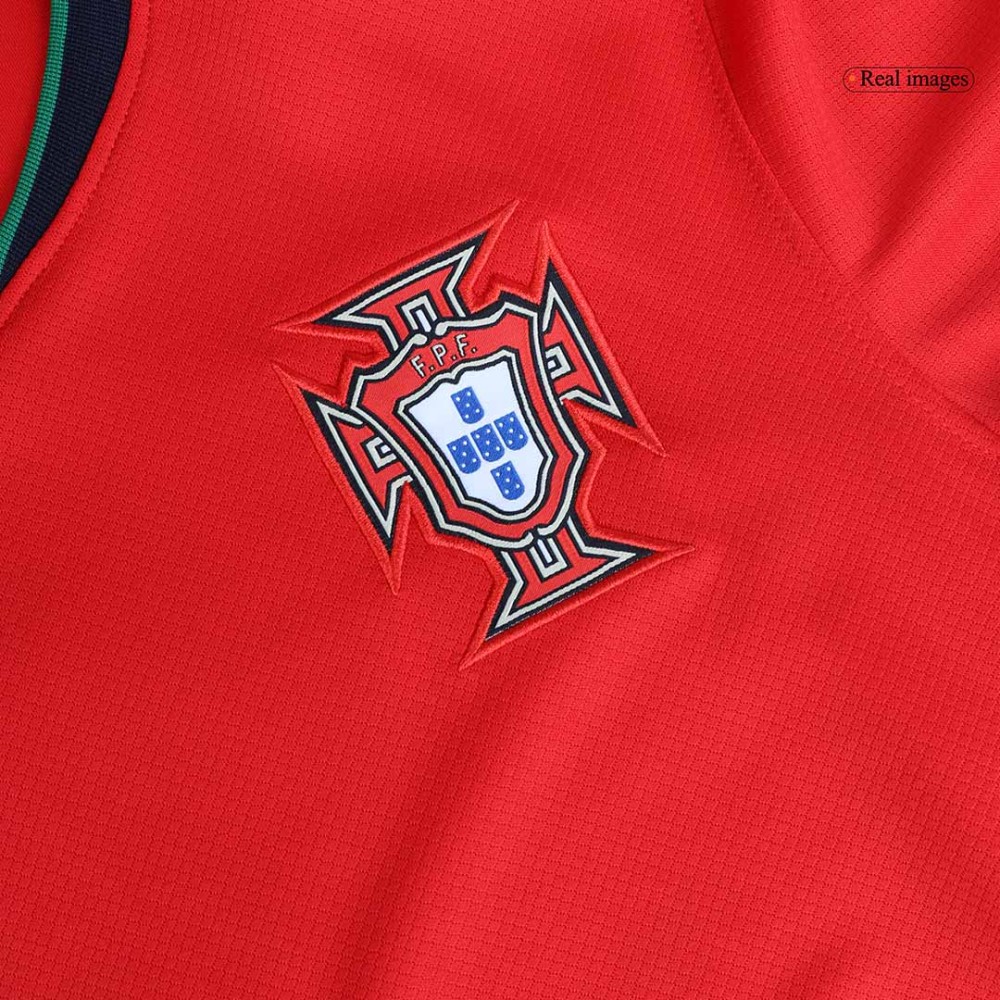 B.FERNANDES #8 Portugal Home Soccer Jersey EURO 2024