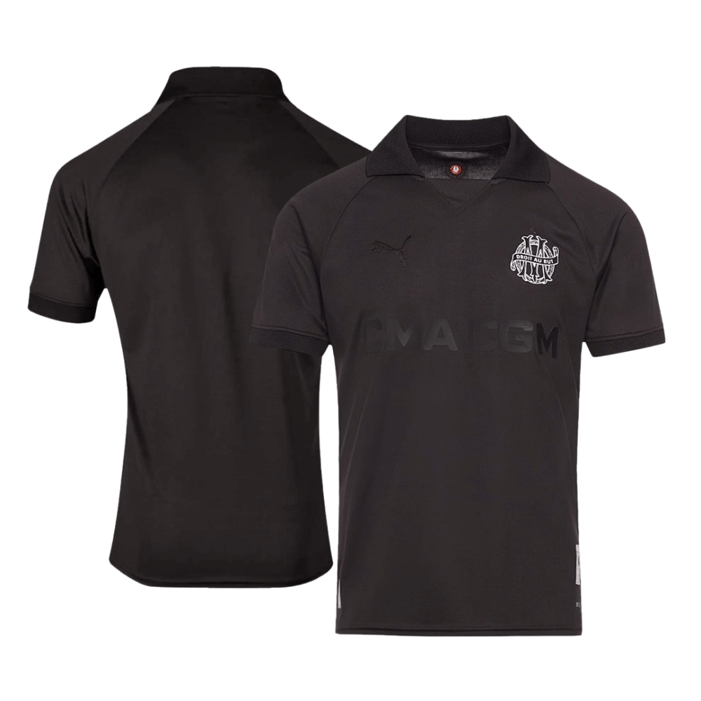 Marseille Goalkeeper Soccer Jersey 2024/25 Black - 125th Anniversary Marseille Goalkeeper Soccer Jersey 2024/25 Black - 125th Anniversary