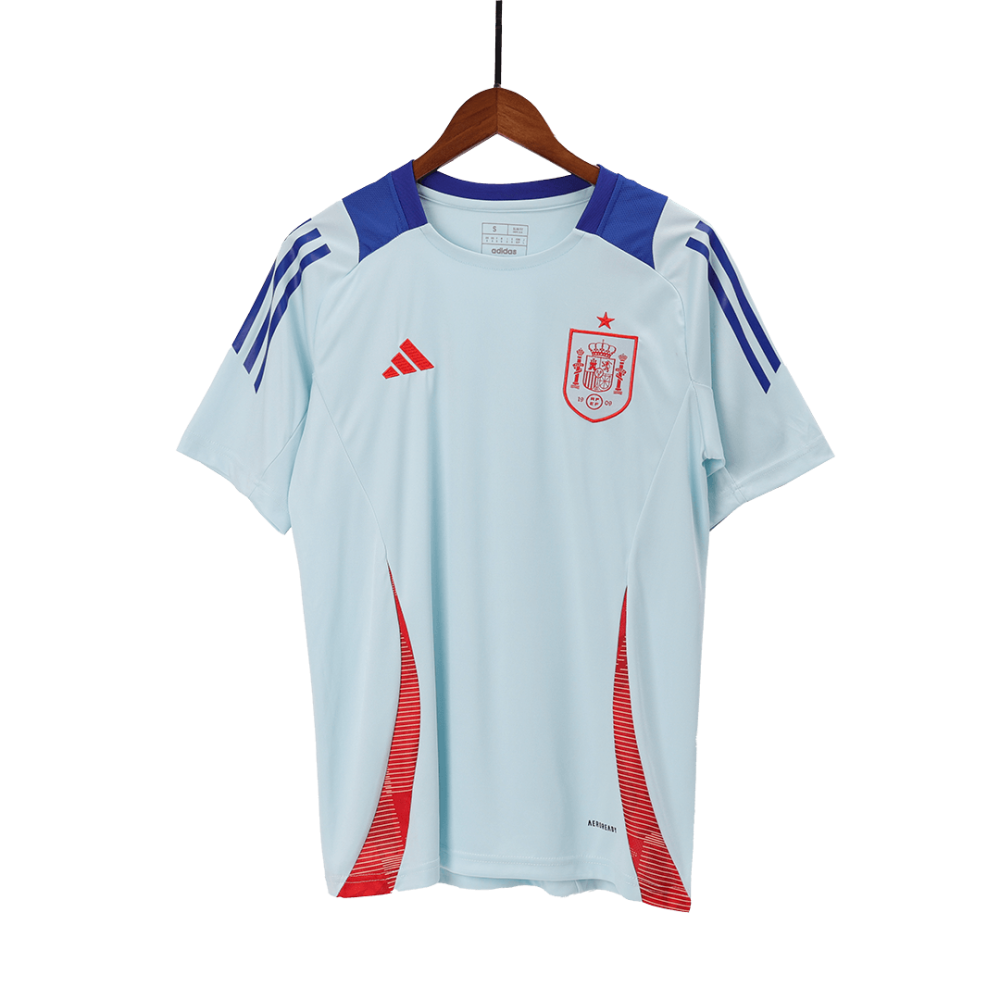 Spain Pre-Match Soccer Jersey EURO 2024 Blue Spain Pre-Match Soccer Jersey EURO 2024 Blue