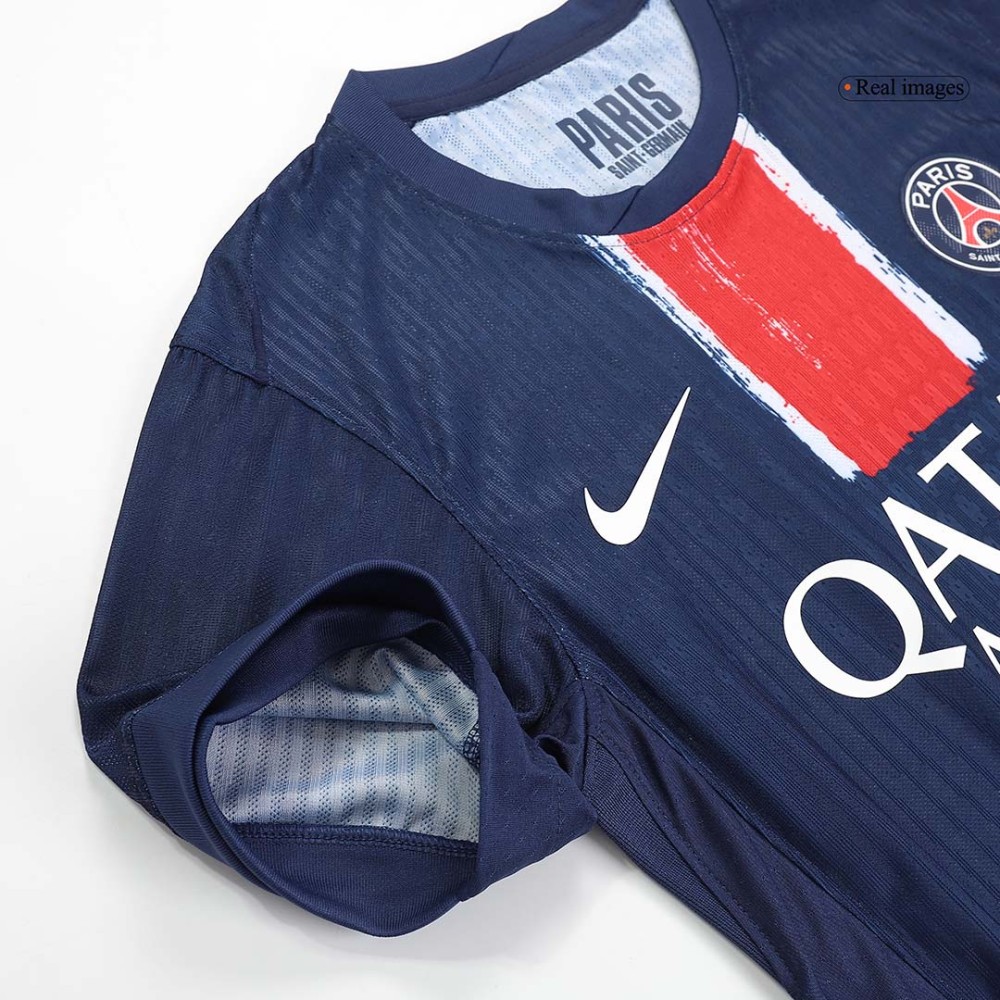KVARATSKHELIA #7 PSG Home Players Version Soccer Jersey 2024/25 - UCL