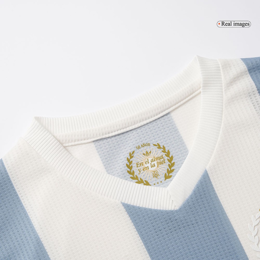 Argentina Kids Soccer Jerseys Kit 2024 - 50th Anniversary Argentina Kids Soccer Jerseys Kit 2024 - 50th Anniversary