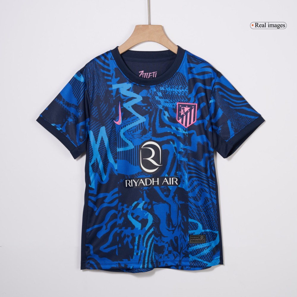 Atletico Madrid Third Away Kids Soccer Jerseys Kit 2024/25 Atletico Madrid Third Away Kids Soccer Jerseys Kit 2024/25