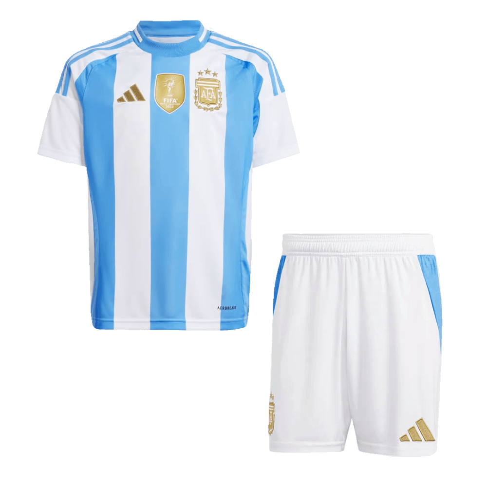 Argentina Home Kids Soccer Jerseys Kit 2024 Argentina Home Kids Soccer Jerseys Kit 2024
